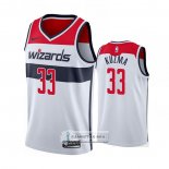 Camiseta Washington Wizards Kyle Kuzma NO 33 Association 2020-21 Blanco