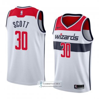 Camiseta Washington Wizards Mike Scott Association 2018 Blanco