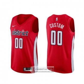 Camiseta Washington Wizards Personalizada Earned Rojo