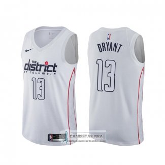 Camiseta Washington Wizards Thomas Bryant Ciudad Blanco