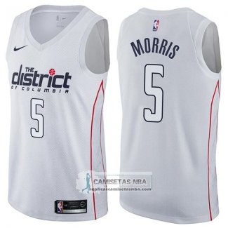 Camiseta Wizards Markieff Morris Ciudad 2017-18 Blanco