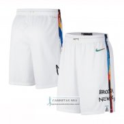 Pantalone Brooklyn Nets Ciudad 2022-23 Blanco