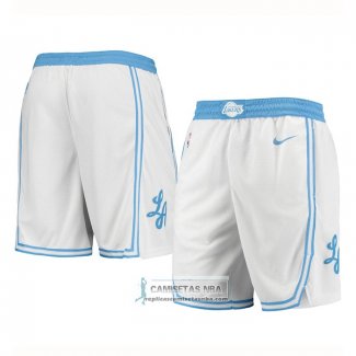 Pantalone Los Angeles Lakers Ciudad 2020-21 Blanco