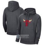 Sudaderas con Capucha Chicago Bulls Ciudad 2020-21 Gris