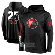 Sudaderas con Capucha Detroit Pistons Derrick Rose Negro