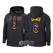 Sudaderas con Capucha Los Angeles Lakers LeBron James Earned Negro