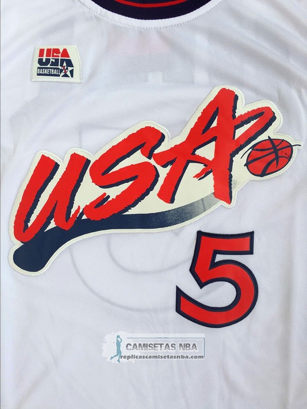 Camisetas NBA USA 1996 Hili Blanco replicas tienda online