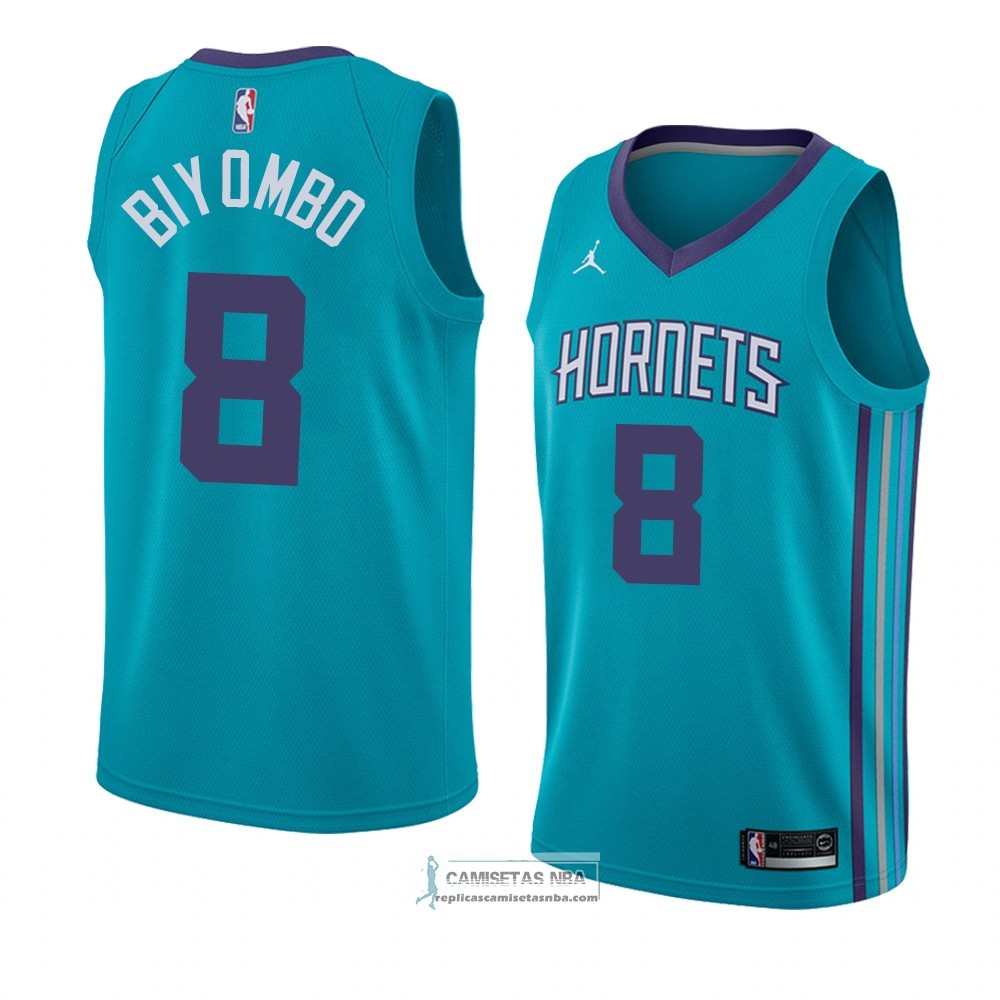 Camisetas NBA Charlotte Hornets Bismack Biyombo Icon 2018 Verde ...